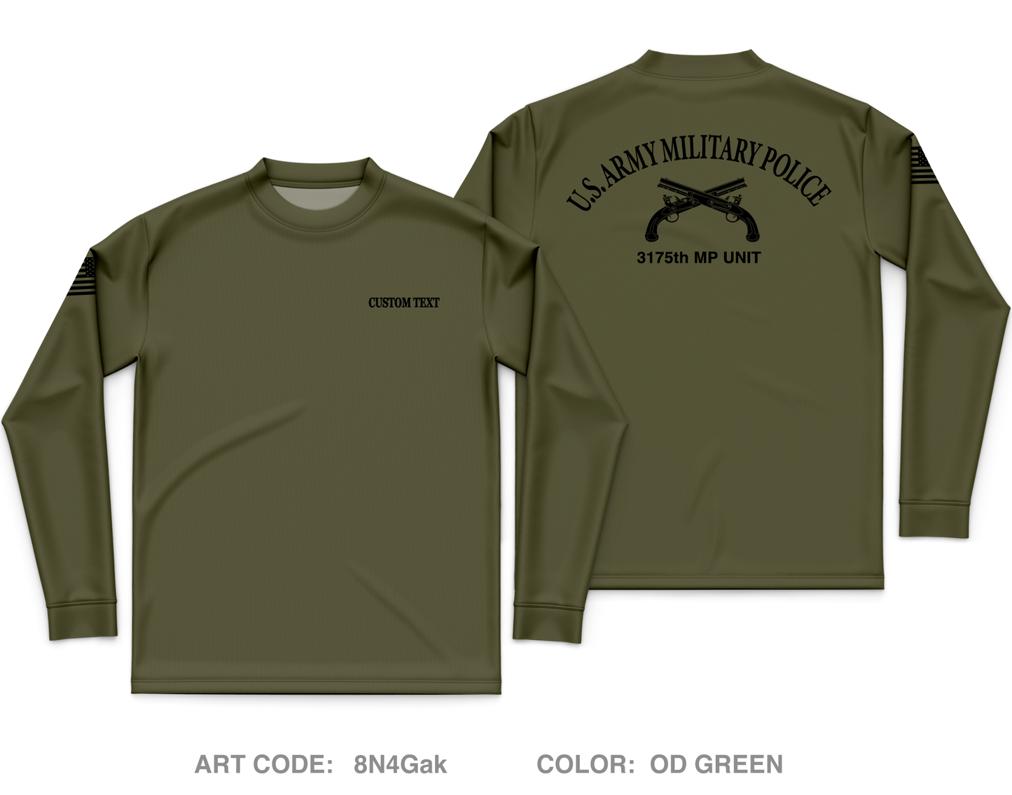 3175th MP Company Core Men's LS Performance Tee - 8N4Gak