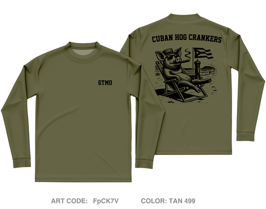 Cuban Hog Core Men's LS Performance Tee - FpCK7V