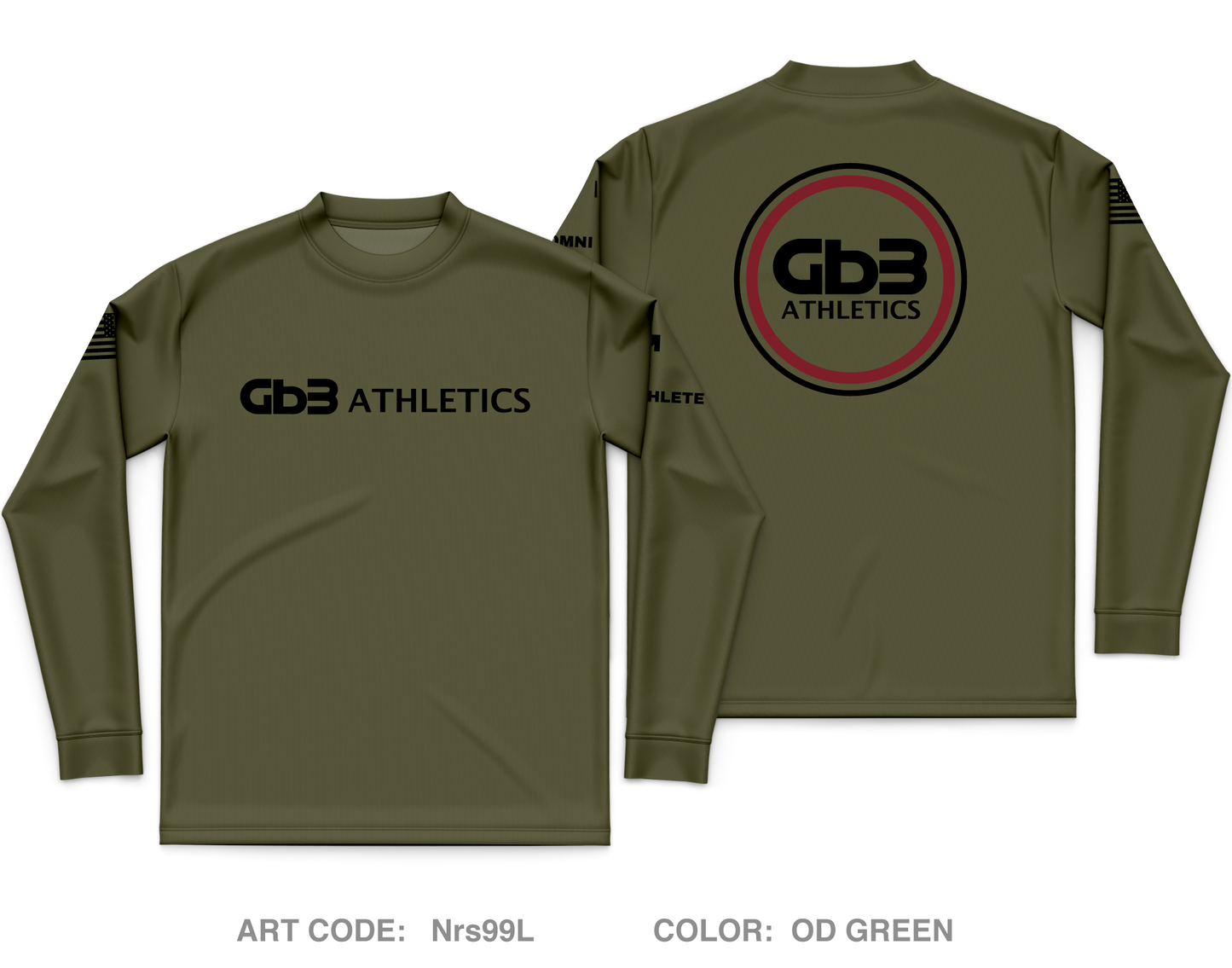 GB3 Athletics Core Men's LS Performance Tee - Nrs99L