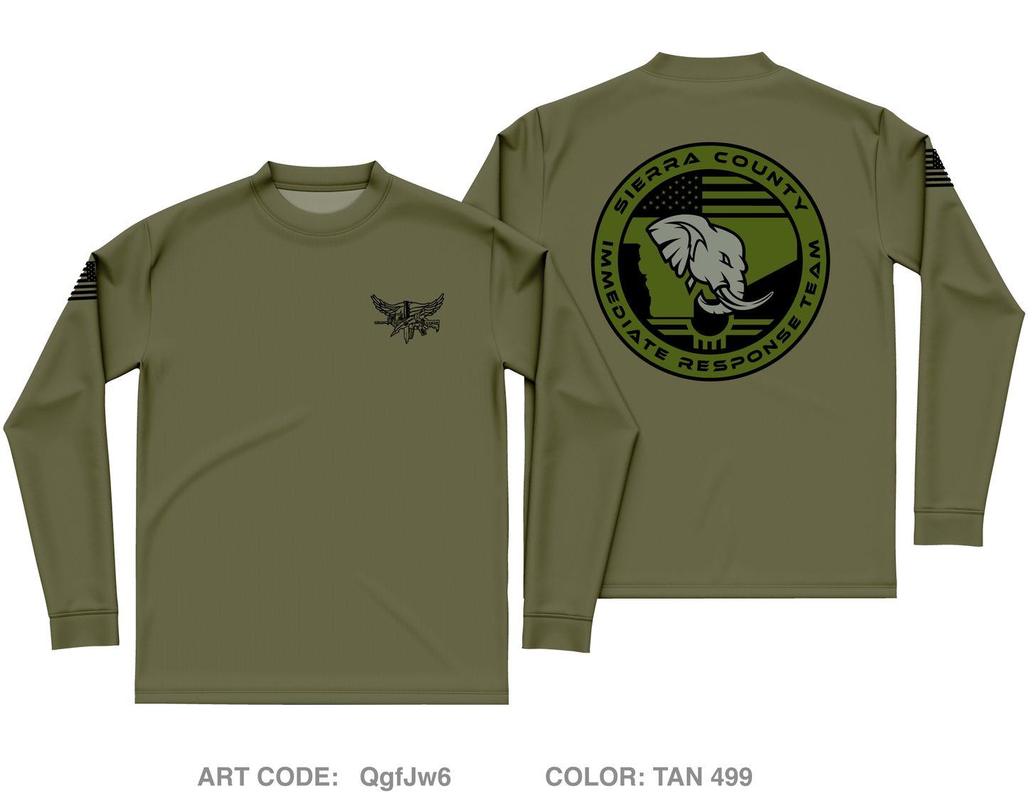 Sierra County IRT Core Men's LS Performance Tee - QgfJw6