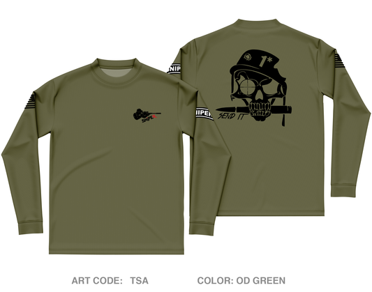 Sniper Team Store 1 Core Men's LS Performance Tee - TSa