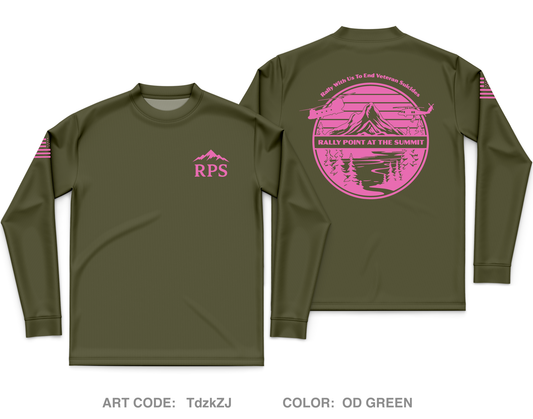 Rally Point at the Summit Fundraising Collection Core Men's LS Performance Tee - TdzkZJ