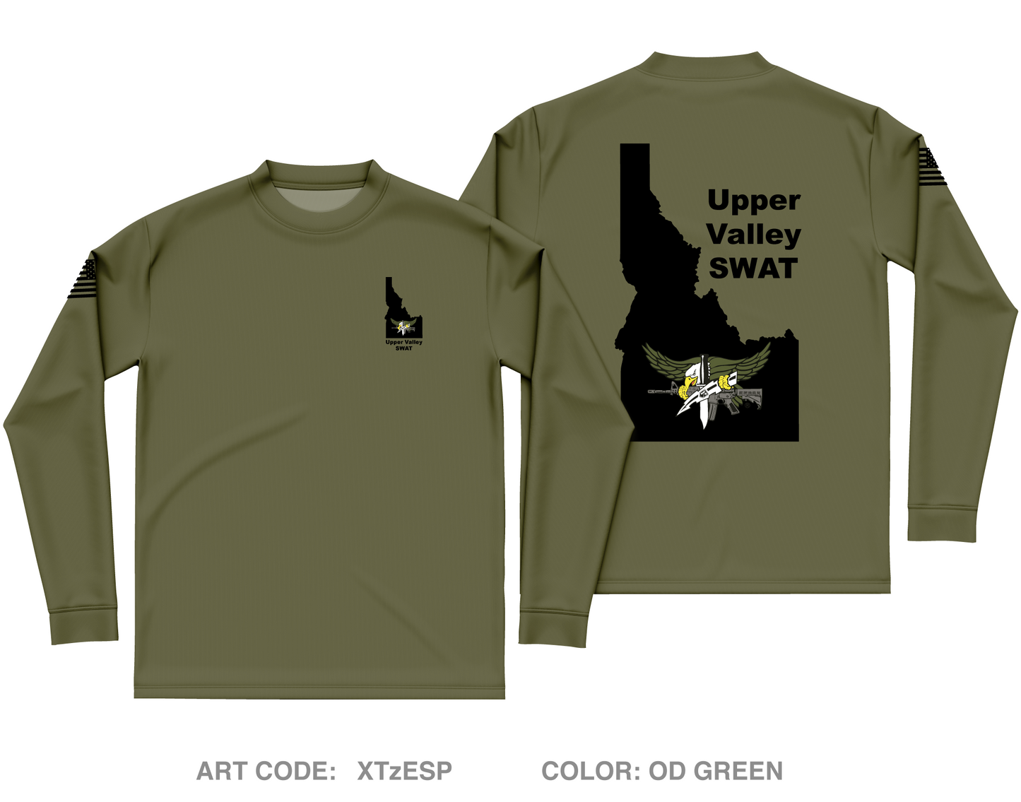 Upper Valley SWAT Team Core Men's LS Performance Tee - XTzESP