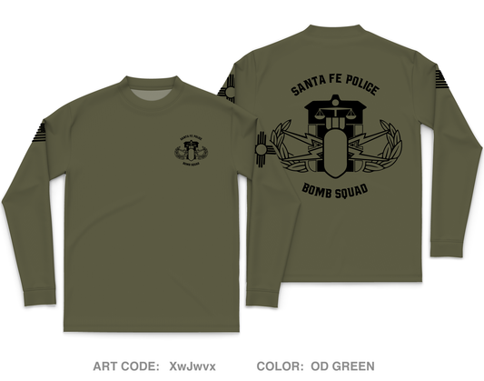 Santa Fe Police Department Core Men's LS Performance Tee - XwJwvx