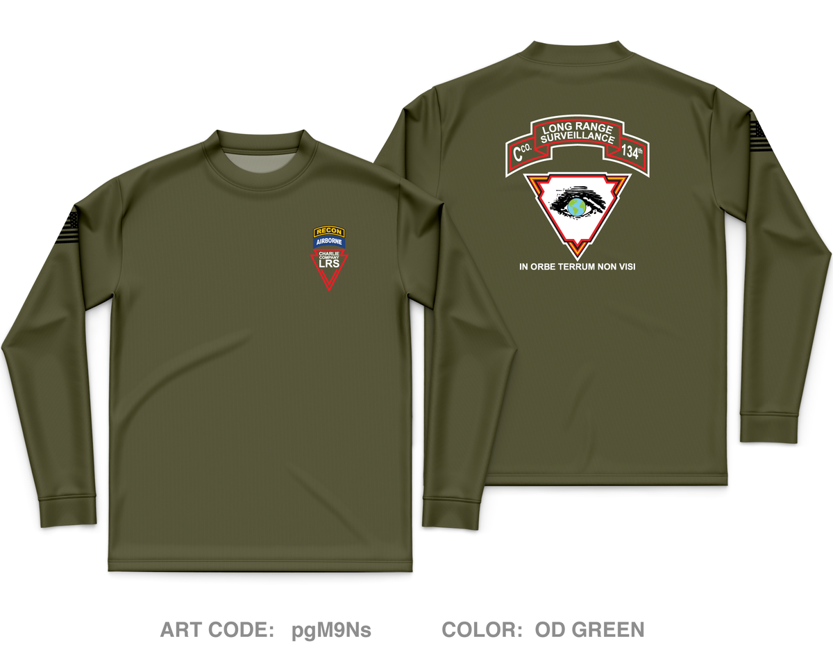 Cco (ABN~LRS) 1-134 INF BN Store 1 Core Men's LS Performance Tee - pgM9Ns