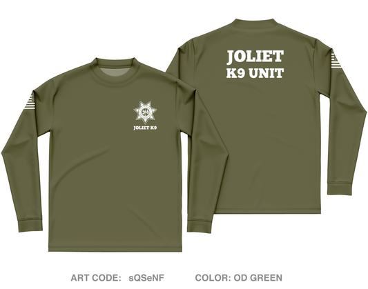 Joliet Police K9 Unit Core Men's LS Performance Tee - sQSeNF