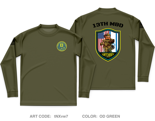13th MDB Core Men's LS Performance Tee - rYPrQd