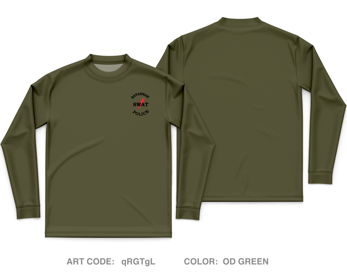 SAVANNAH SWAT Core Men's LS Performance Tee - qRGTgL