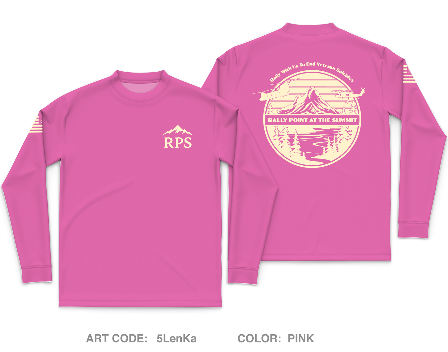 Rally Point at the Summit Fundraising Collection Core Men's LS Performance Tee - 5LenKa