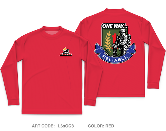 511th Quartermaster Company Core Men's LS Performance Tee - L6sQQ8