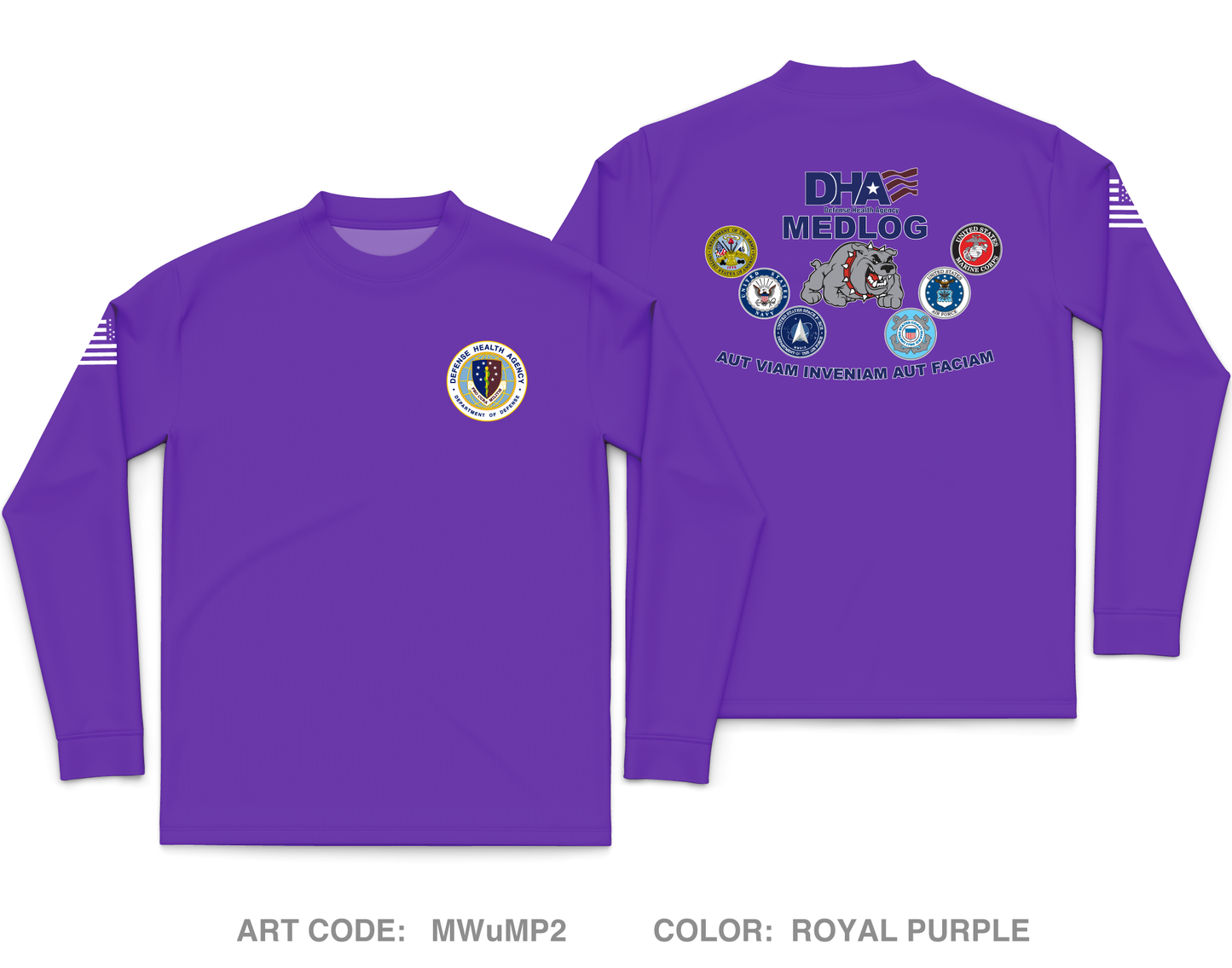 DHA J4 Fundraising Collection Core Men's LS Performance Tee - MWuMP2