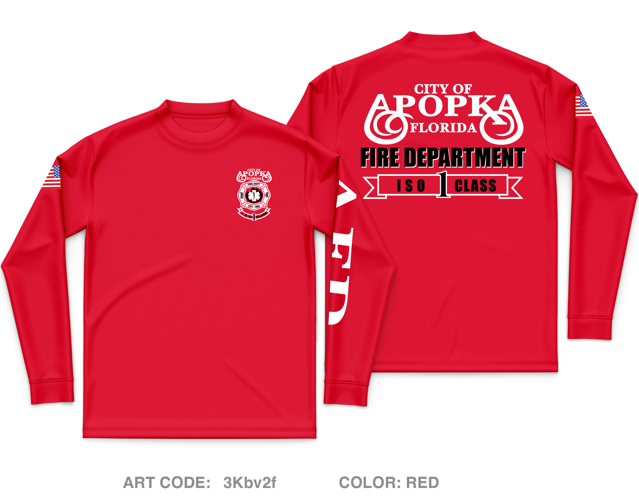 Apopka Fire Department Core Men's LS Performance Tee - 3Kbv2f – Emblem ...