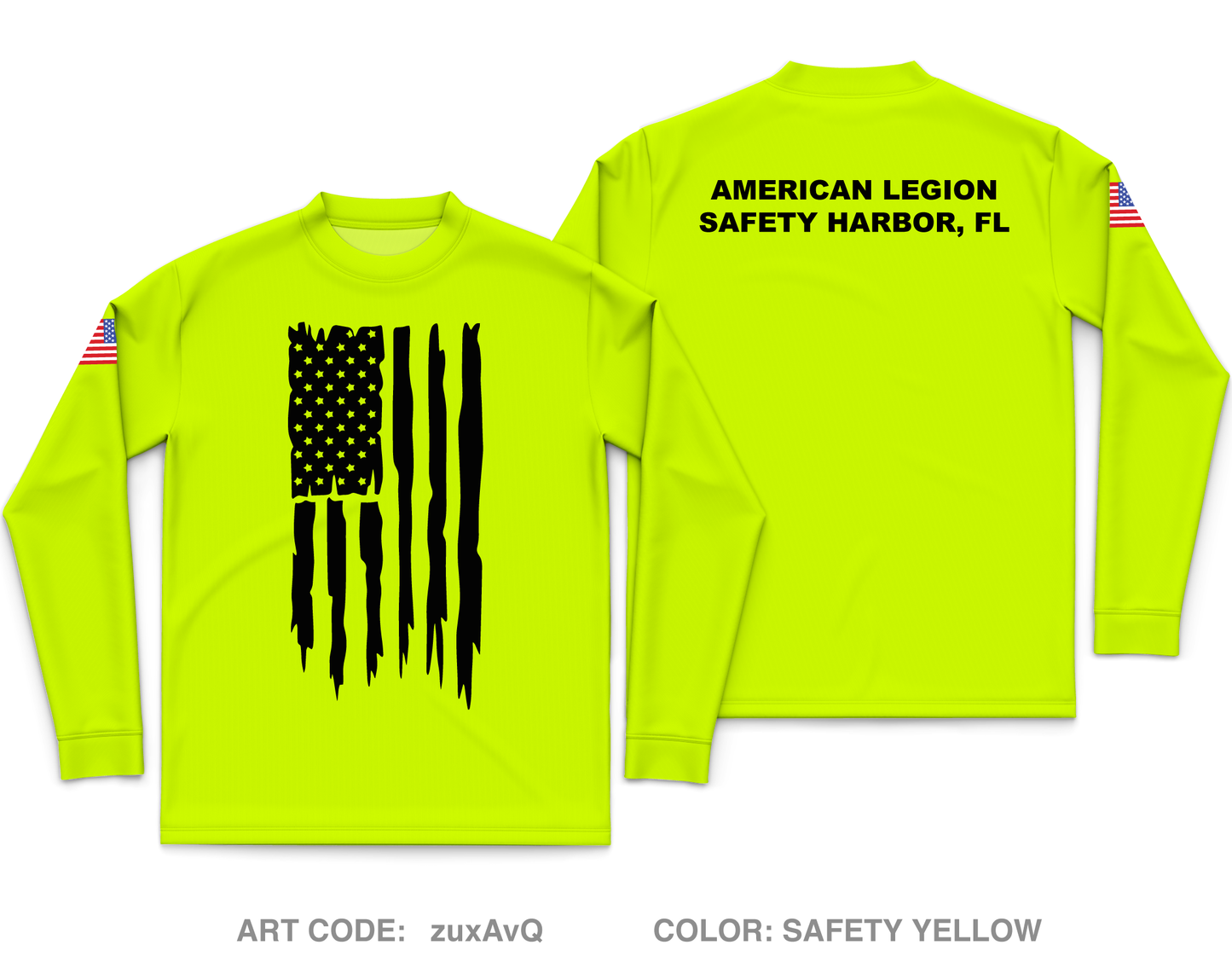 American Legion Post 238 Core Men's LS Performance Tee - zuxAvQ