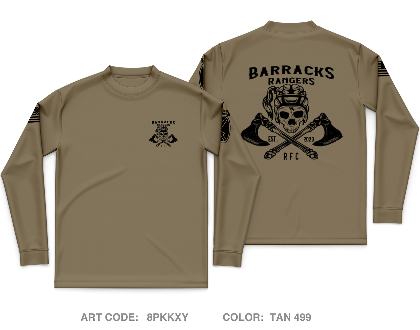 Barracks Rangers RFC Core Men's LS Performance Tee - 8PKKXY