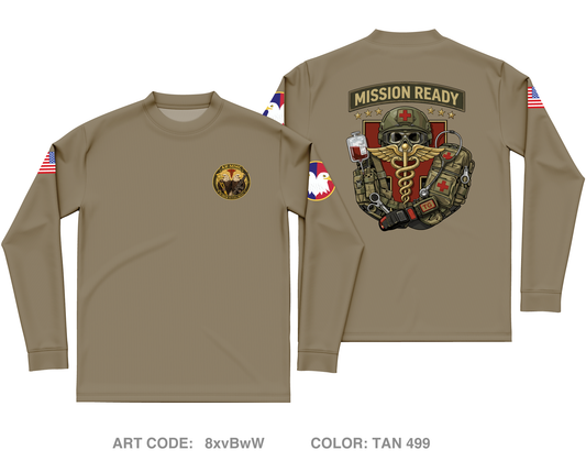 Army Reserve Medical Management Center Core Men's LS Performance Tee - 8xvBwW