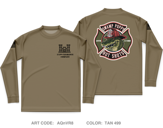 573rd Clearance Company Core Men's LS Performance Tee - AQnVR8