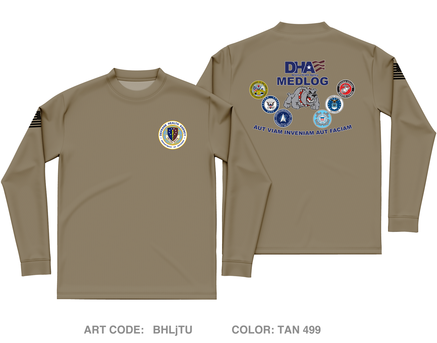 DHA J4 Fundraising Collection Core Men's LS Performance Tee - BHLjTU