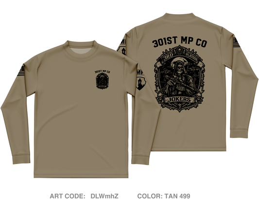 301st MP CO / 3rd PLATOON JOKERS Core Men's LS Performance Tee - DLWmhZ