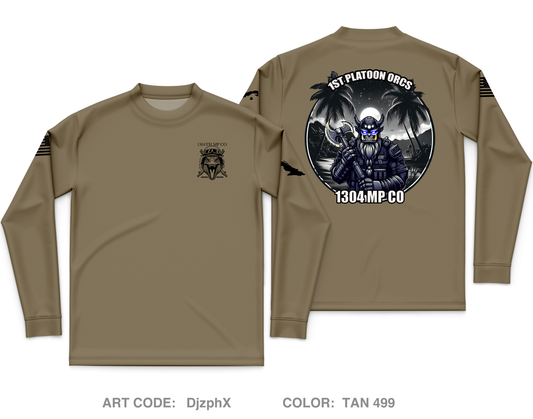 1304th MP CO Core Men's LS Performance Tee - DjzphX