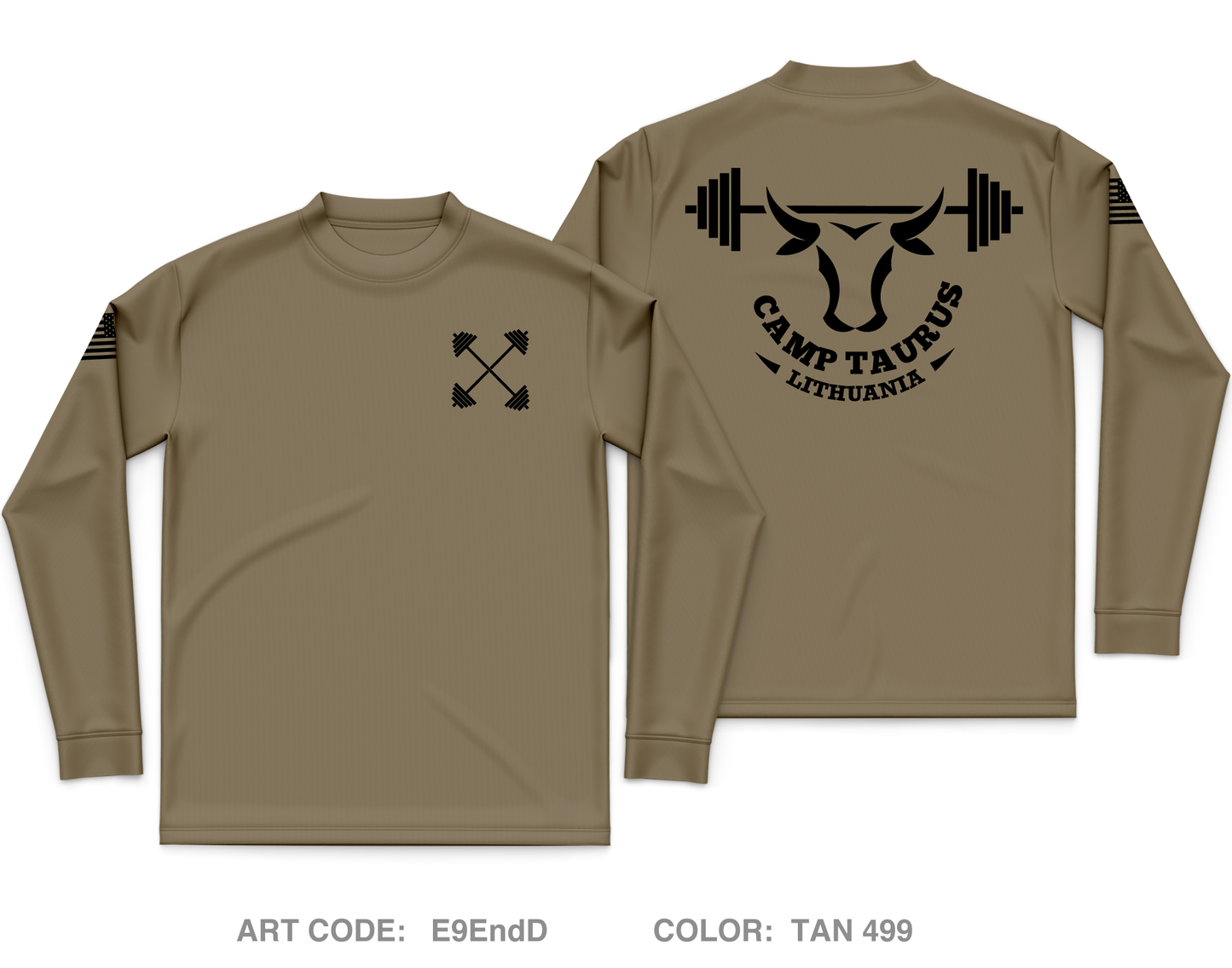 F FSC, 1-9FA, 2 ABCT Core Men's LS Performance Tee - E9EndD