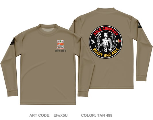 Able Company 307th ESB-E Core Men's LS Performance Tee - EfwX5U