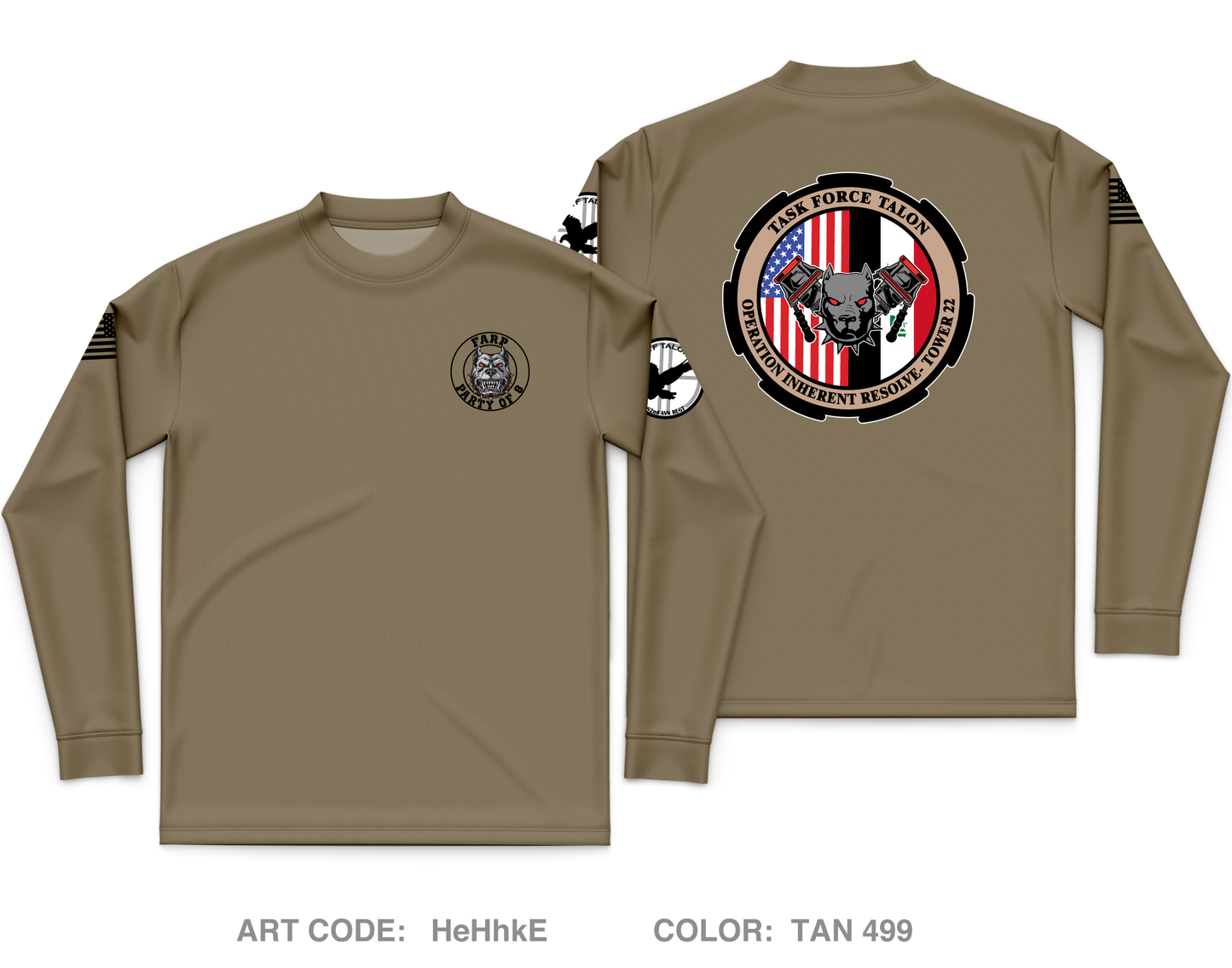 E. CO, 3-82 GSAB Core Men's LS Performance Tee - HeHhkE