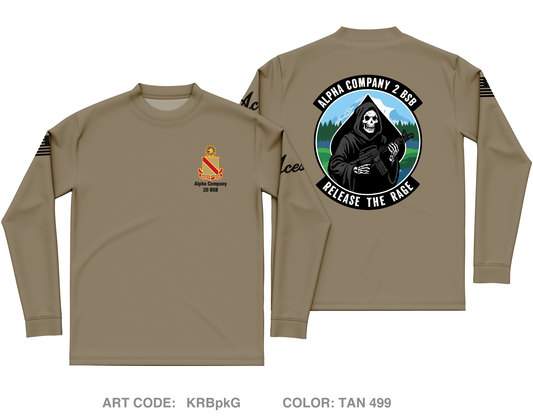 Alpha Company, 2D BSB Core Men's LS Performance Tee - KRBpkG
