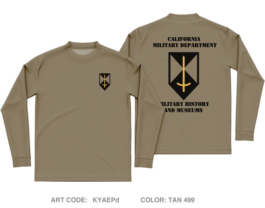 CMD Military History & Museum Fundraising Collection Core Men's LS Performance Tee - KYAEPd