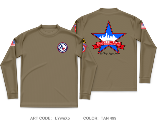 Dallas Fort Worth Recruiting Battalion Core Men's LS Performance Tee - LYweX5