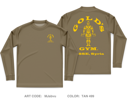 Task Force Gold member Core Men's LS Performance Tee - MJsbvu