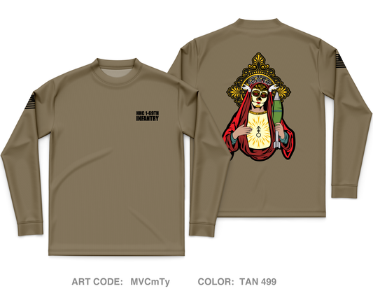 HHC 1-69TH INF Core Men's LS Performance Tee - MVCmTy