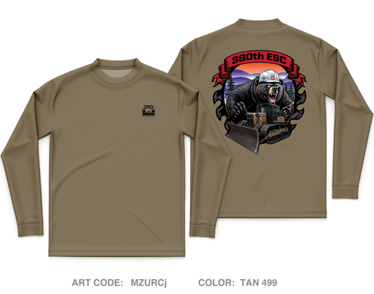 380TH ESC Core Men's LS Performance Tee - MZURCj