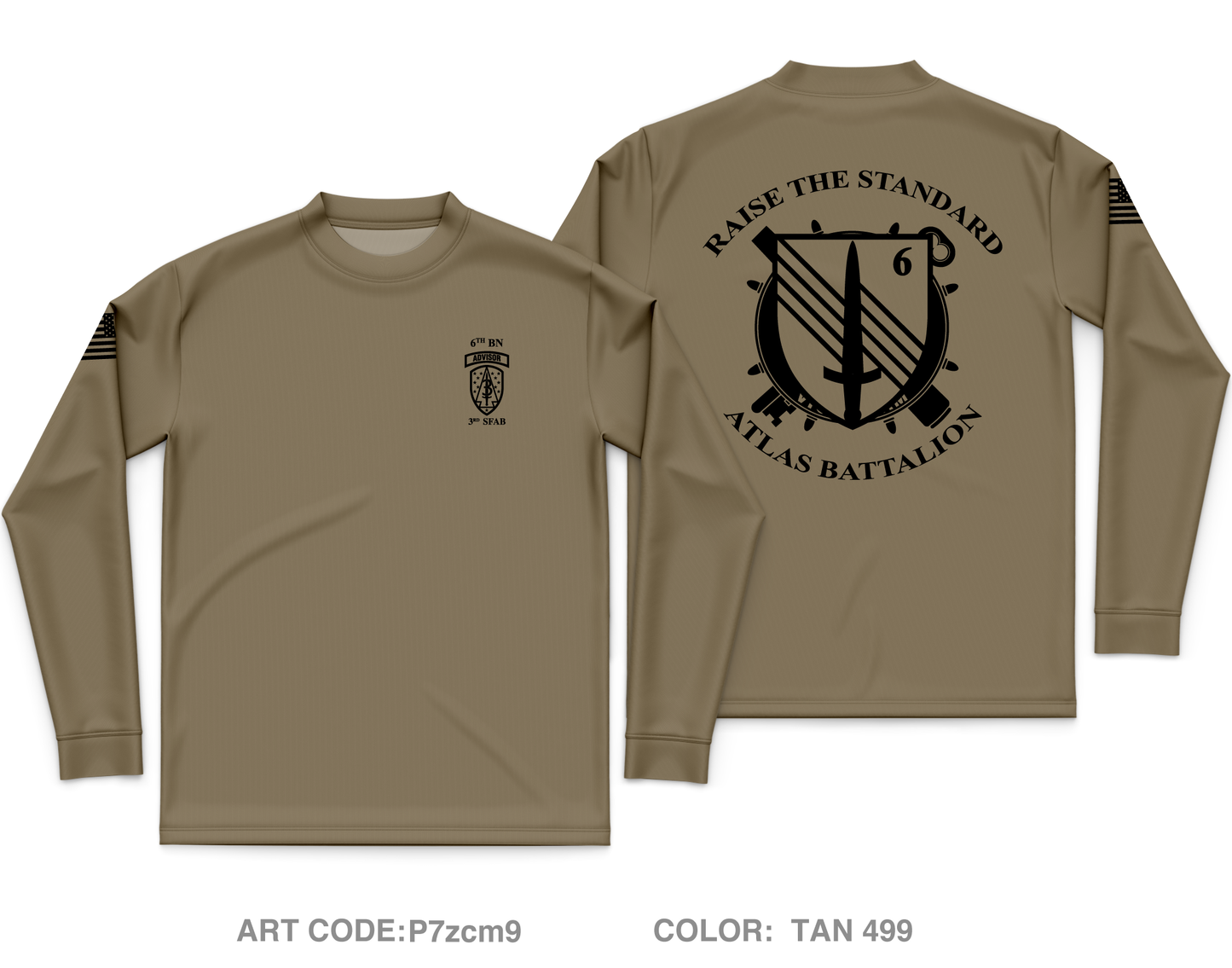 6th BN, 3rd SFAB Core Men's LS Performance Tee - P7zcm9