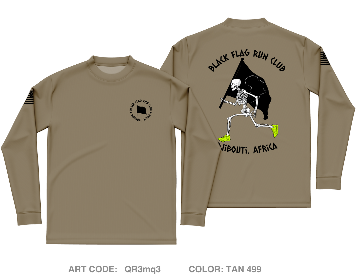 SETAF-AF CA BN Core Men's LS Performance Tee - QR3mq3