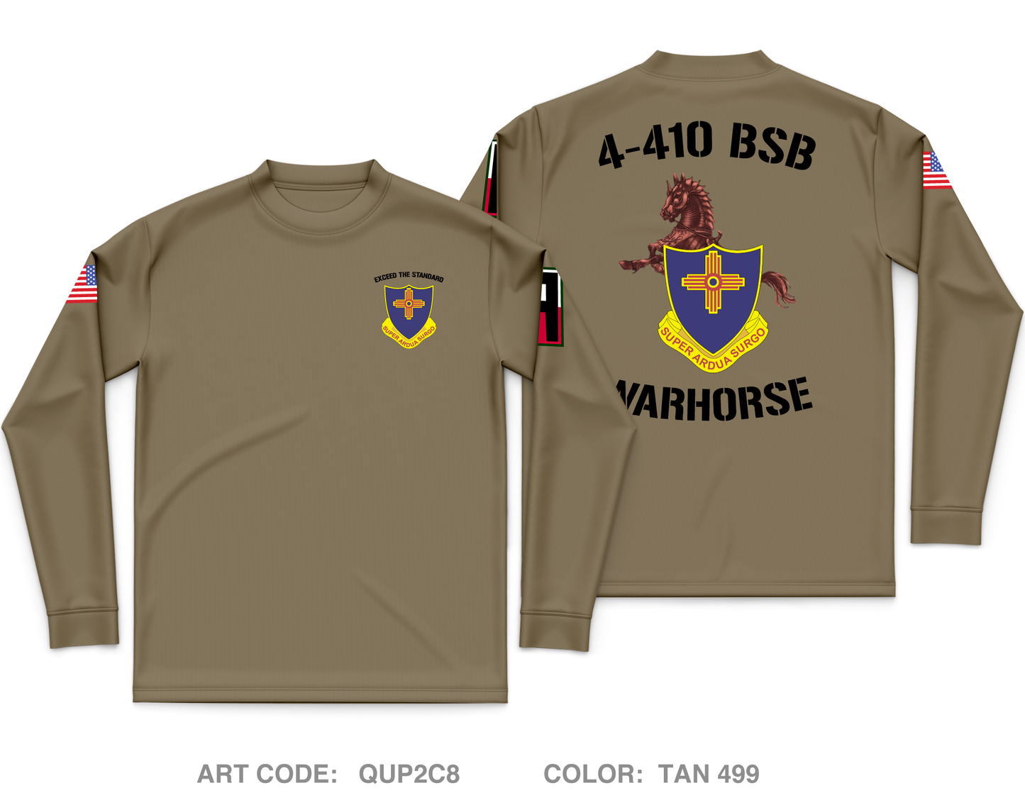 4-410 Warhorse Core Men's LS Performance Tee - QUP2C8