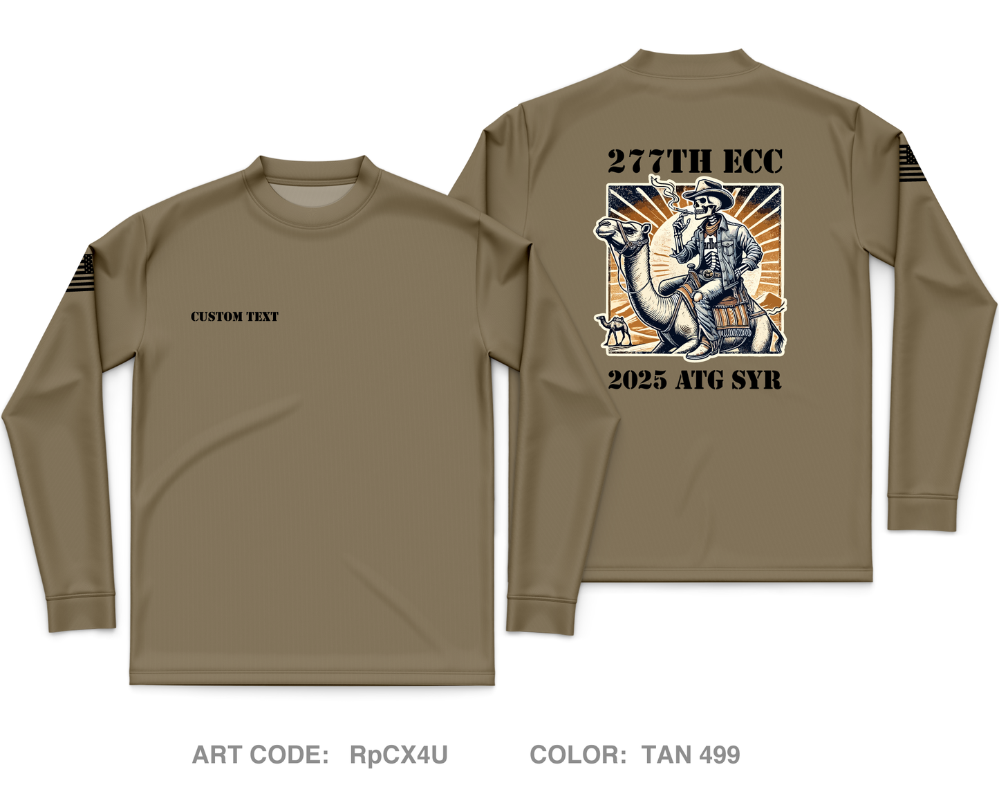 2nd Platoon 277th ECC Core Men's LS Performance Tee - RpCX4U