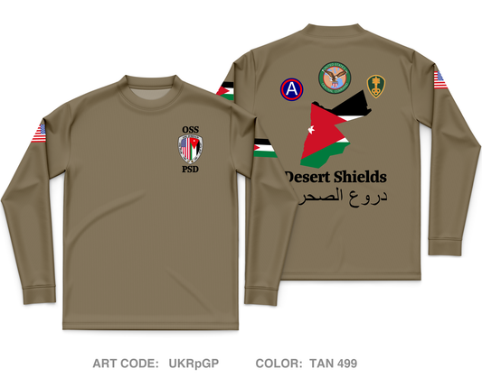 377TH MP Co- PSD Core Men's LS Performance Tee - UKRpGP