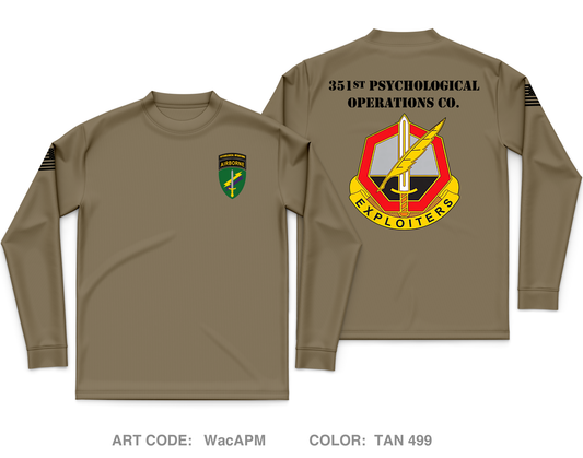 351st PSYOP CO Core Men's LS Performance Tee - WacAPM