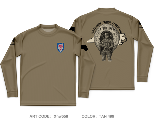 HHC 60th Troop Command Core Men's LS Performance Tee - Xnw558