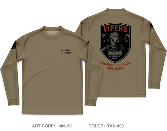 318th PSY-C Core Men's LS Performance Tee - bkzuVj