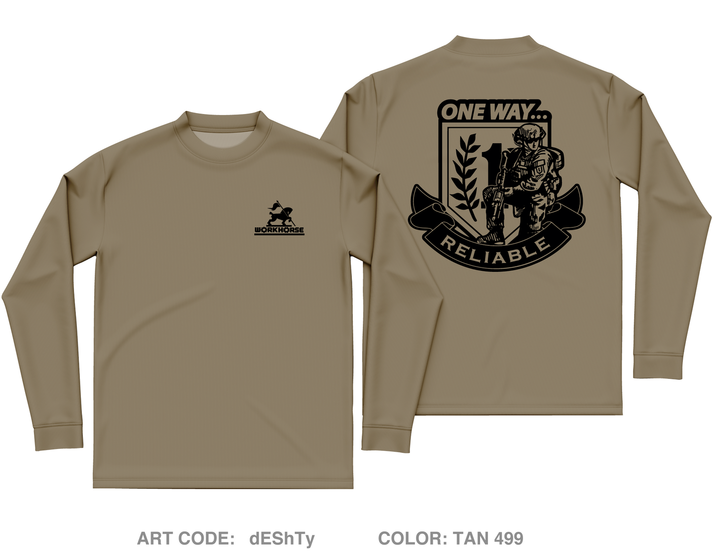 511th Quartermaster Company Core Men's LS Performance Tee - dEShTy