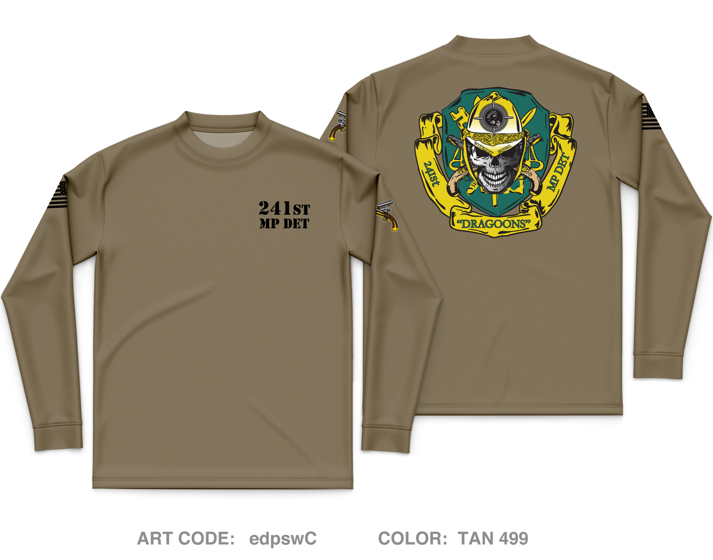 241st Military Police DET Core Men's LS Performance Tee - edpswC