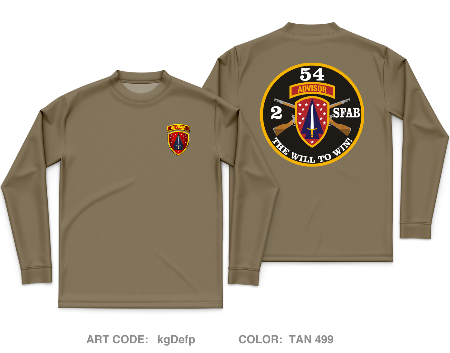 2-54 SFAB Fundarising Collection Core Men's LS Performance Tee - kgDefp