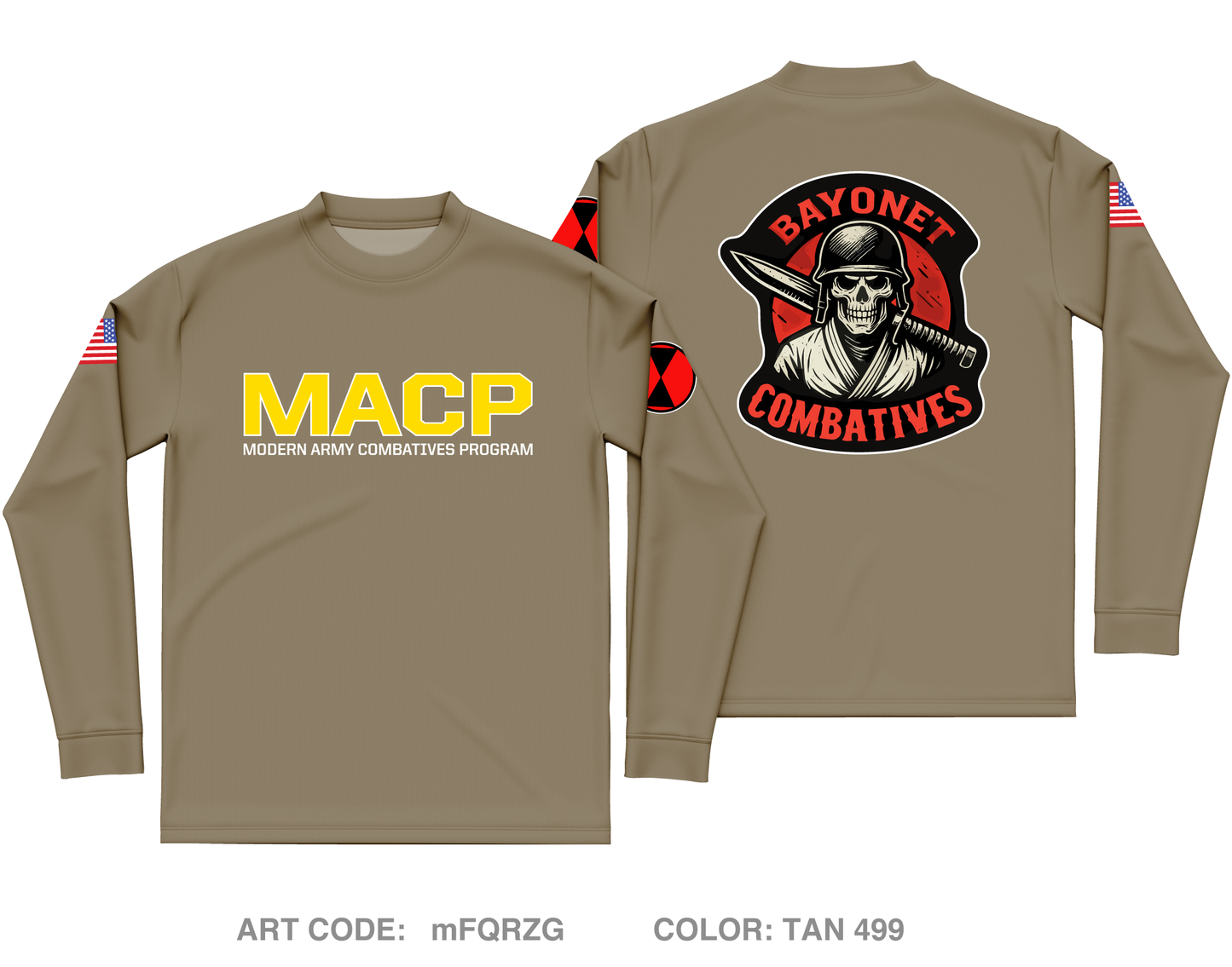 7th Infantry Division Combatives Core Men's LS Performance Tee - mFQRZG