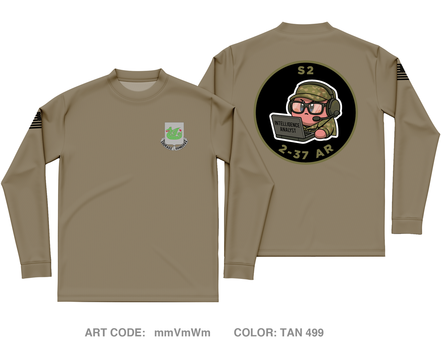 2-37AR Core Men's LS Performance Tee - mmVmWm
