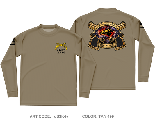 2228th MP CO Core Men's LS Performance Tee - qS3K4v