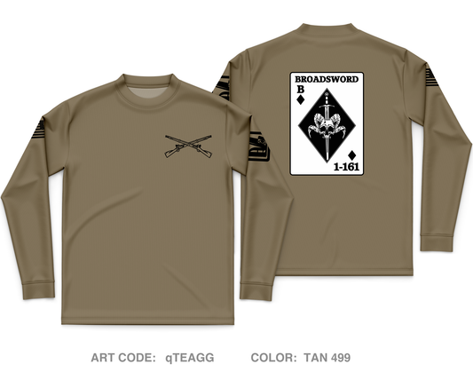 BOLD COMPANY, 1ST BN 161ST INFANTRY REGIMENT Core Men's LS Performance Tee - qTEAGG