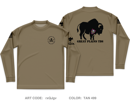 Fort Riley Trial Defense Service Core Men's LS Performance Tee - rxQJgv