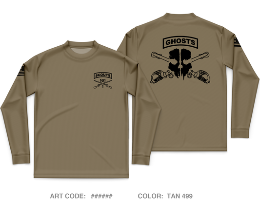 1-161 IN, HHC, Scout Platoon Core Men's LS Performance Tee - wzwqMD