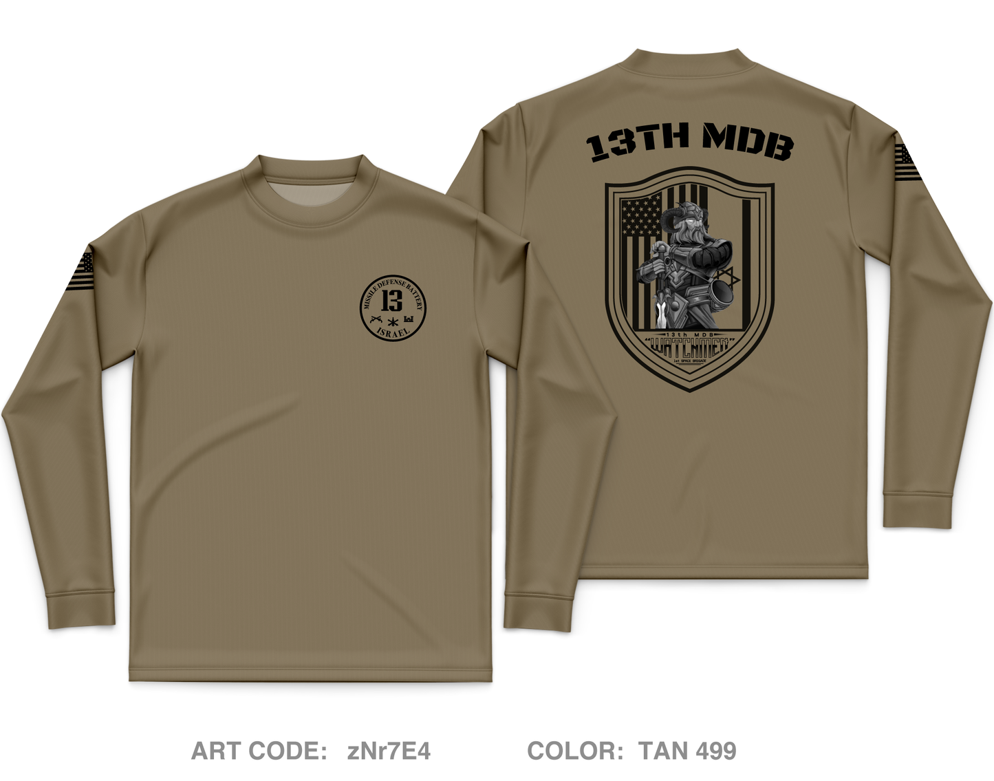 13th MDB Core Men's LS Performance Tee - zNr7E4